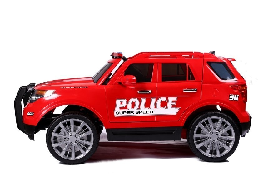 red police car toy
