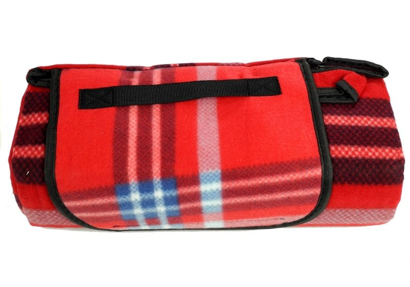 Checkered Picnic Blanket 150x200 RedBlue Pozostałe \ Turystyka