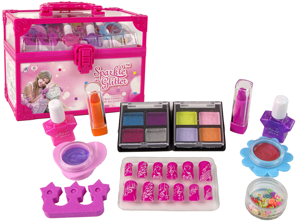 Children's Makeup Set Trunk Pink | Toys \ Beauty Sets \ For nails Toys ...