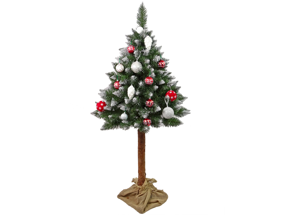 Christmas Tree Diamond Pine 3D on a trunk 180 cm Snow Glitter