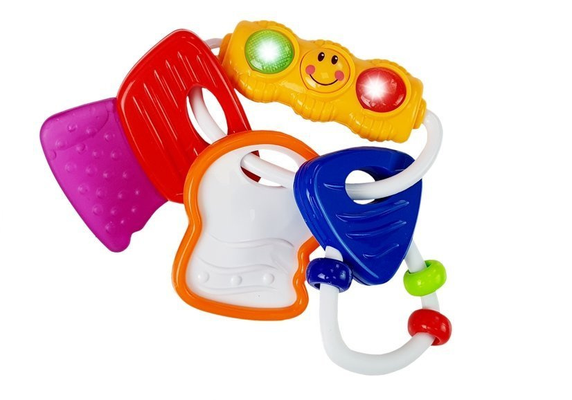 Colorful Rattle Glowing Keys Teether LED Toys \ Toys of newborns