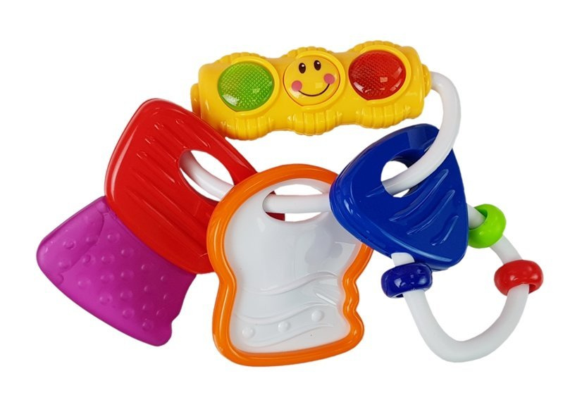 Colorful Rattle Glowing Keys Teether LED Toys \ Toys of newborns