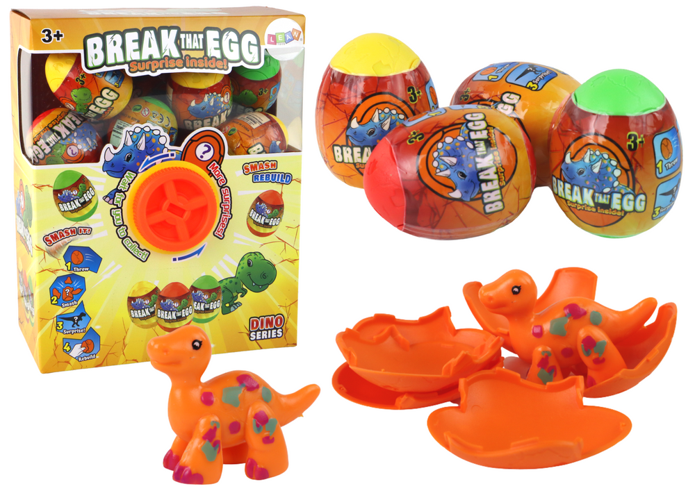 Cracking Dinosaur Egg Draw Colorful Shell 12 pcs. | Toys \ Dinosaurs |