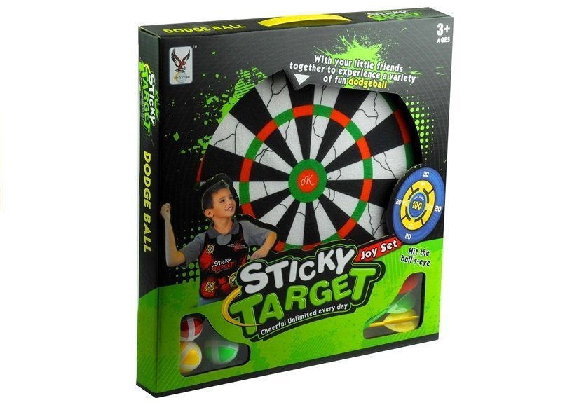 Games Hub Dartboard With 6 Darts Sticky Target Game Lots of Family Fun 