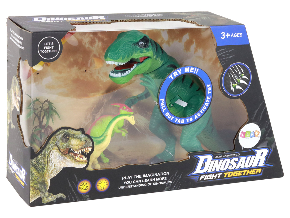 Dinosaur Set Tyrannosaurus Rex Accessories Sound Lights | Toys 