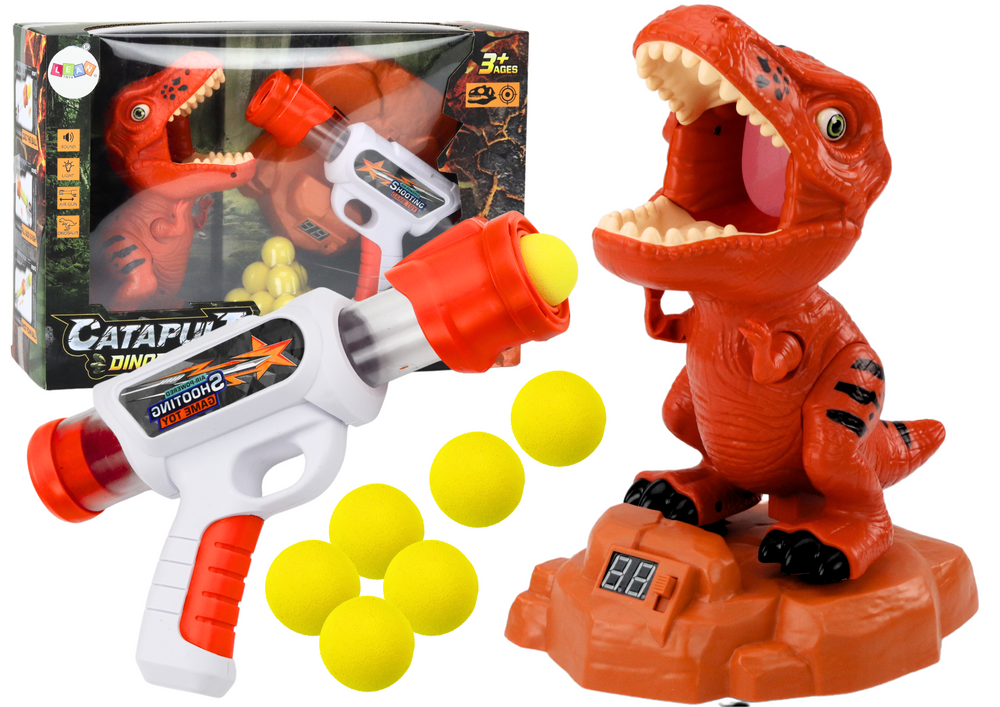 Dinosaur Shooting Game Arcade Ball Gun Set | Toys \ Dinosaurs