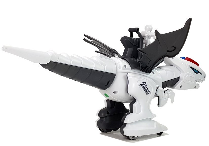 Black and white sale remote control dinosaur