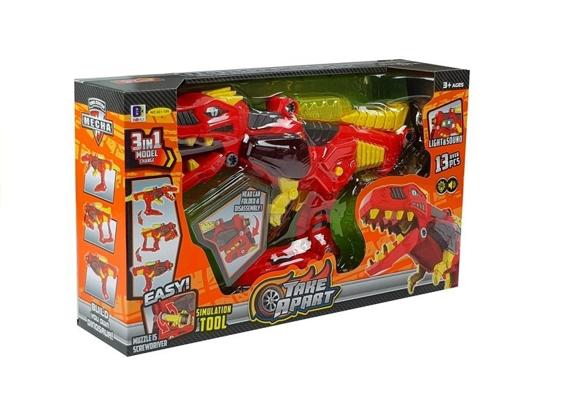 Dinosaur Weapon Gun 3 in 1 transforming with lights Toys \ Dinosaurs