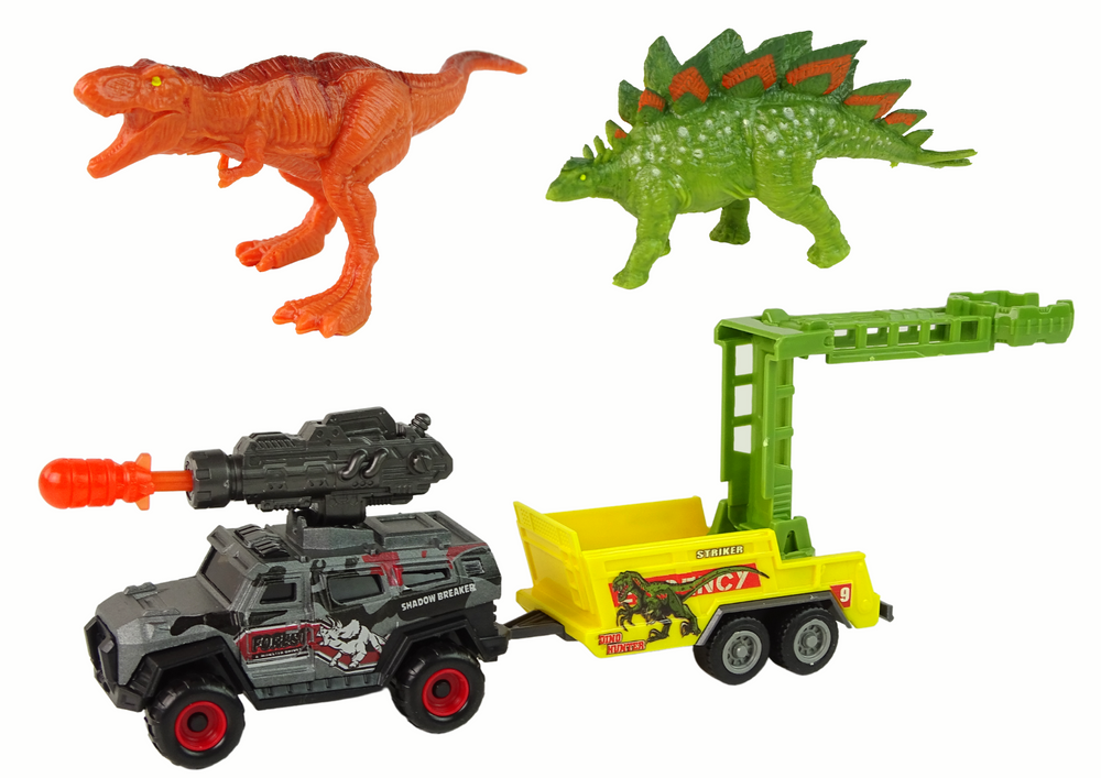 Dinosaurs Set Auto Rocket Trailer | Toys \ Dinosaurs