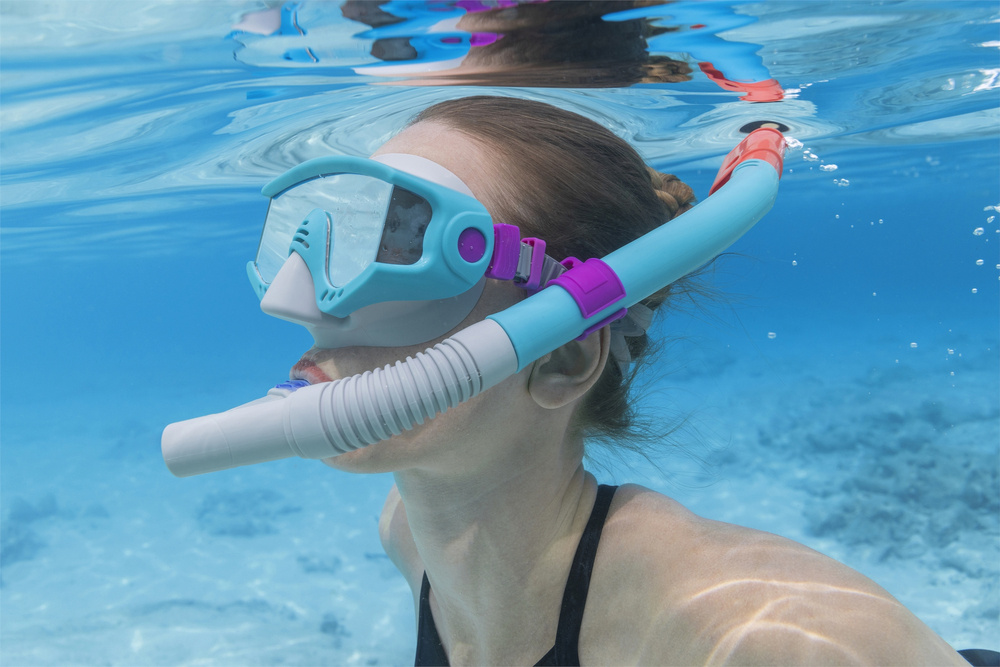 Diving Set Blue Mask Snorkel Bestway 24068 Swimming Pools