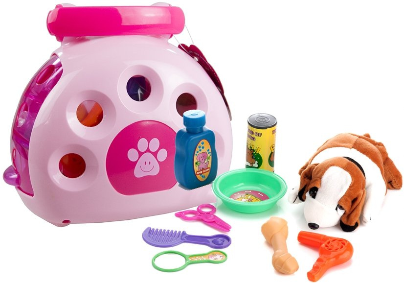 Doghouse/Cage with Dog Care Accessories Toys \ Plush toys