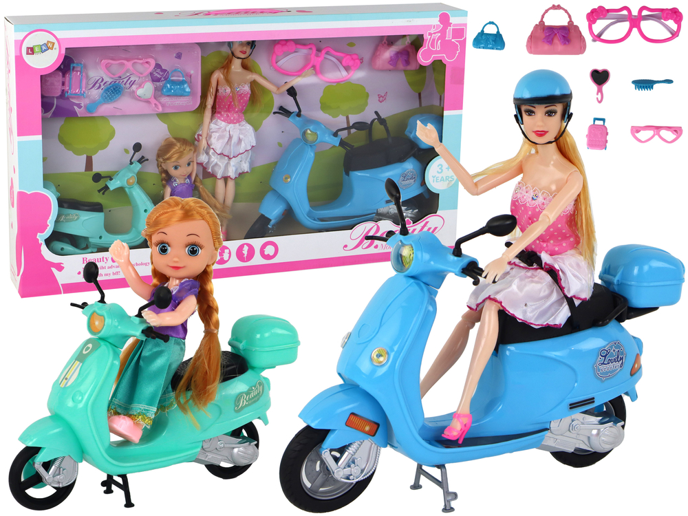 Barbie doll and discount scooter