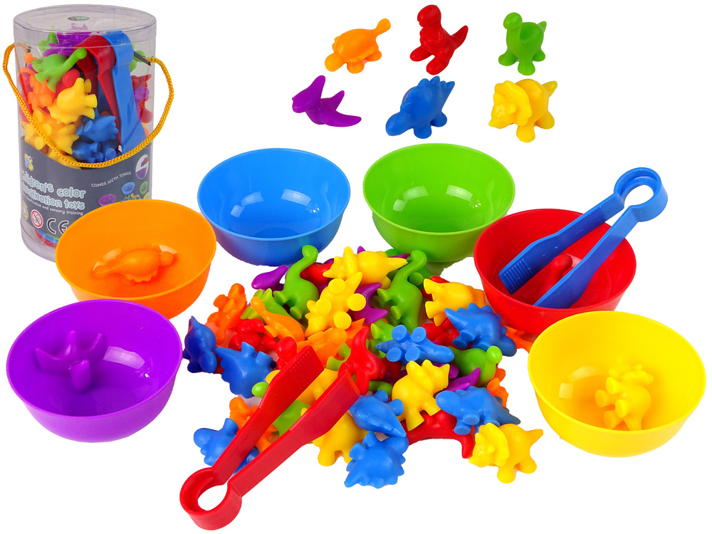 Educational Colour Sorting toy Dinosaurs 48 pieces Toys \ Toys of