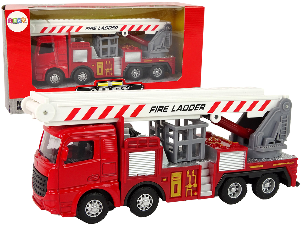 Fire Truck with Fractional Drive Red