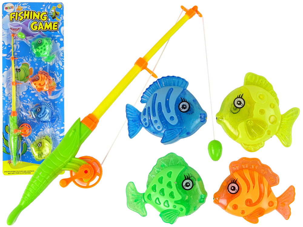 Fish Catching Arcade Game Fishing Rod 4 Fish, Toys \ Games