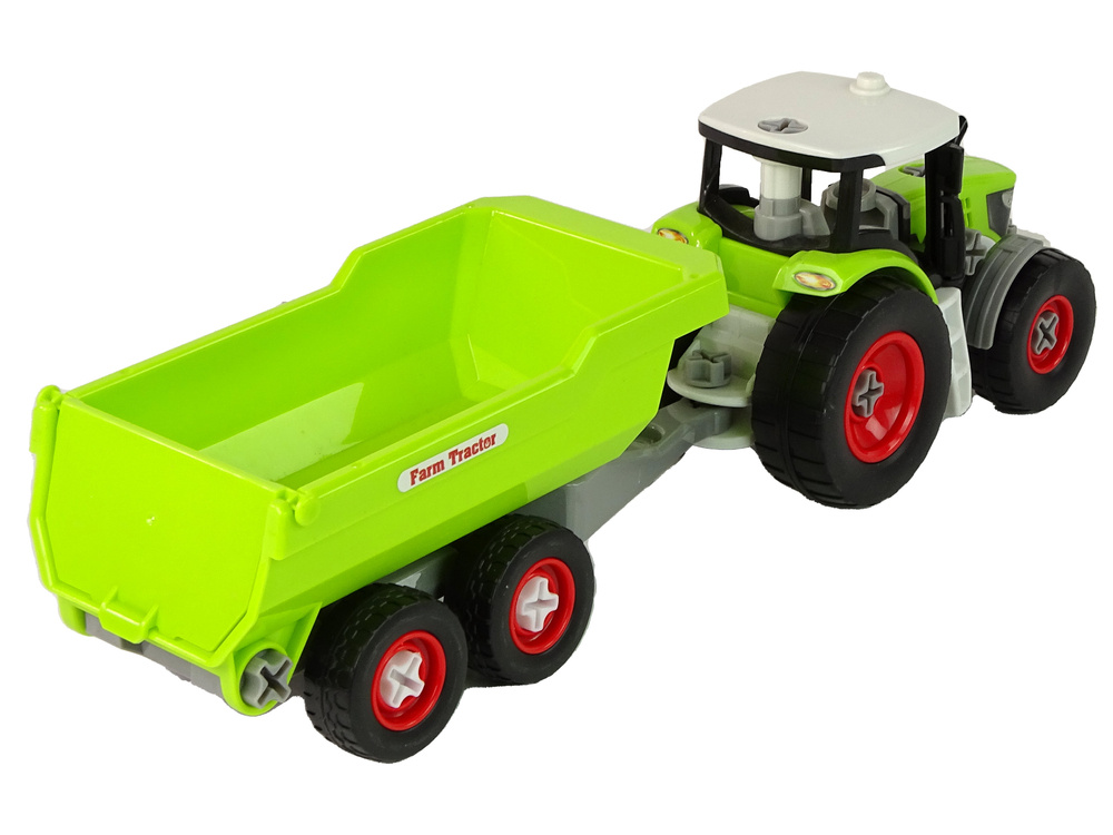 Green Tractor with Semitrailer Toys \ Tractors