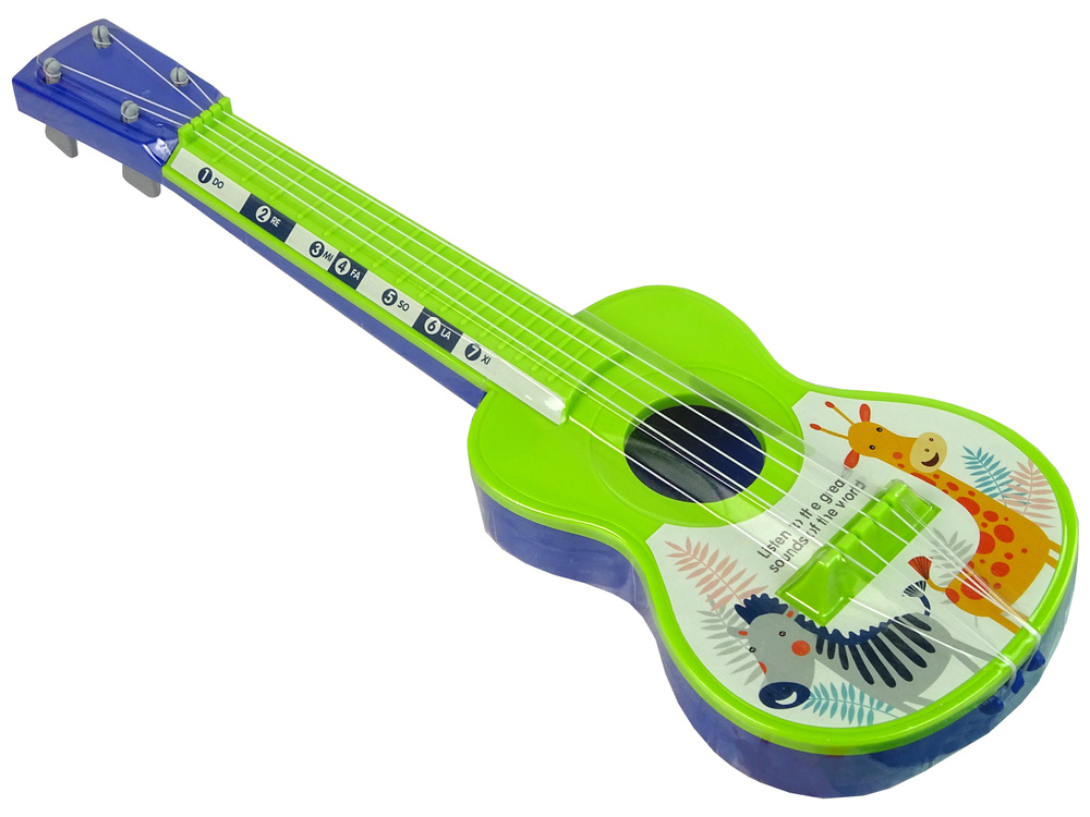 Guitar For Kids Green Zebra Giraffe Toys \ Music and instruments