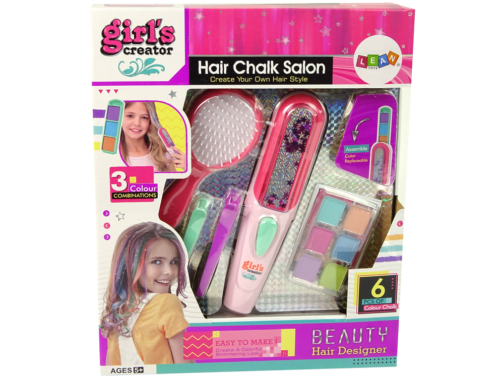 Hair Dyeing Set Hair Straightener Strands 6 Colours | Toys \ Beauty Sets |