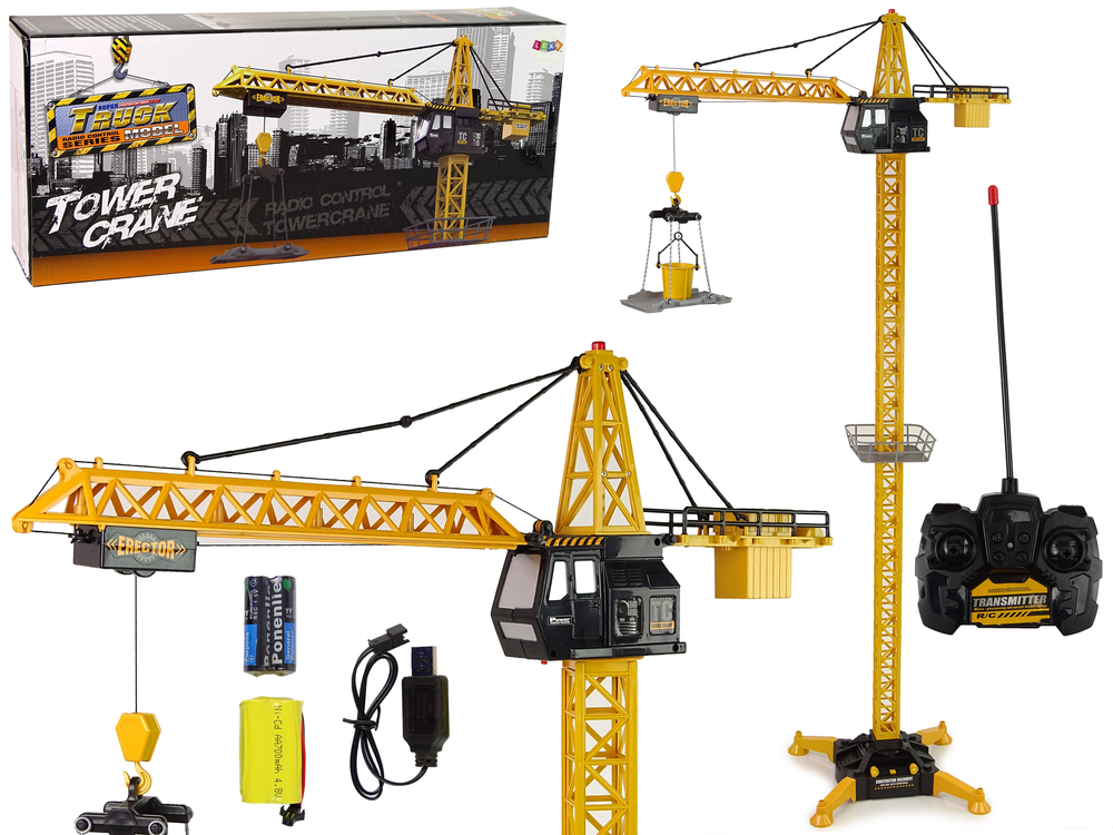 Huge crane R C remote control Height 183 cm 2 working levels Toys R C vehicles Rolnicze i budowlane R C New Delivery 10.10