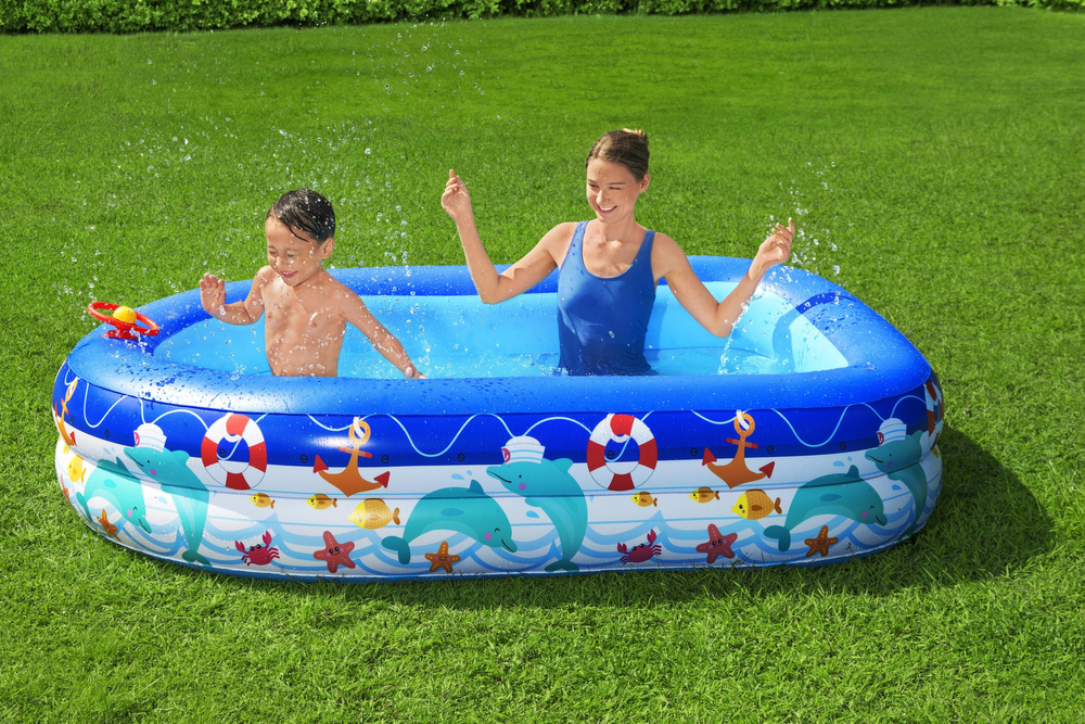 Inflatable Pool With Roof 213 x 155 x 132 cm Bestway 54370 Swimming Pools   Accessories Inflatable Pools
