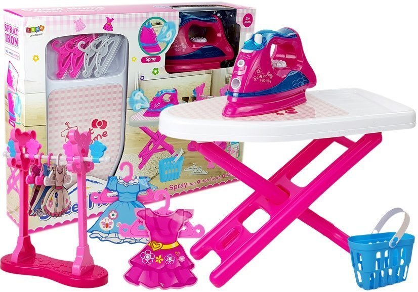 Ironing Kit Pink Iron Clothes Hanger Board | Toys \ Household ...