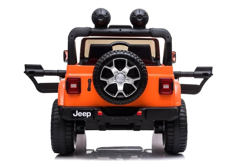 orange ride on jeep