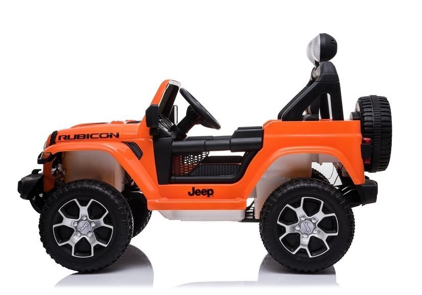 orange ride on jeep