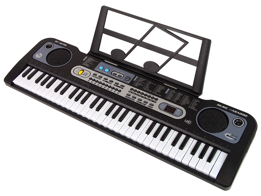 Keyboard with Microphone Musical Instrument Black | Toys \ Music and ...