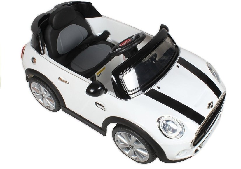 Kids Electric Ride On Car Licensed White Mini Cooper 2 x 45W Remote ...