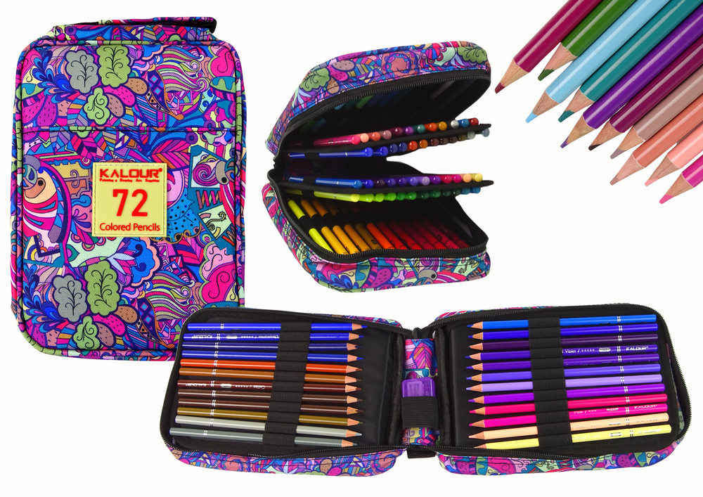 72 Pcs.crayons Set Large Professional Unique Crayons For Drawing With  Pencil Case - Crayons 72 Colors Crayons Adult Set - Drawing Sets Crayons  Adults