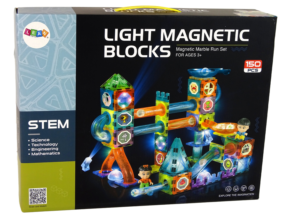 Luminous Ball Slide Magnetic Blocks 150 Elements | Toys \ Train sets ...