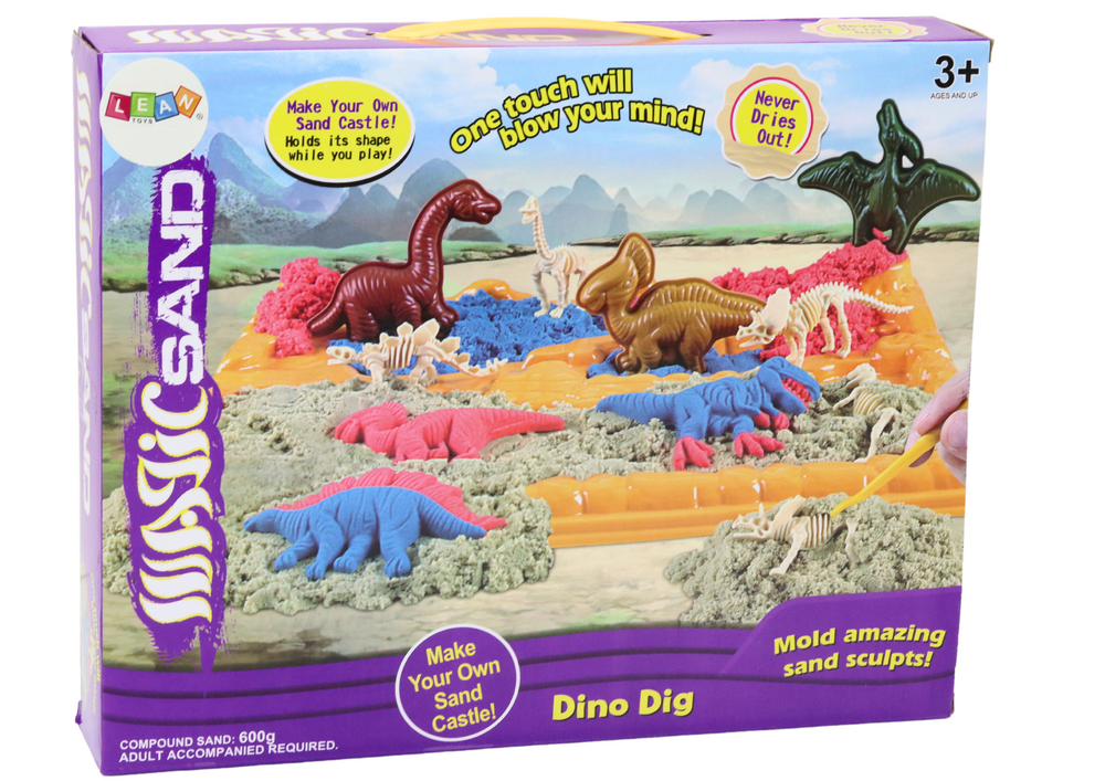 Magic Kinetic Sand Dinosaurs Skeletons Molds 6 pcs Toys Creative toys Wykopaliska i wulkany