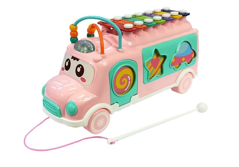 Magical Bus With Sorter Xylophone Mint And Pink 