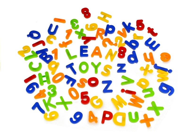 Magnetic Letters and Numbers in a Jar Alphabet of 78 Elements | Toys ...