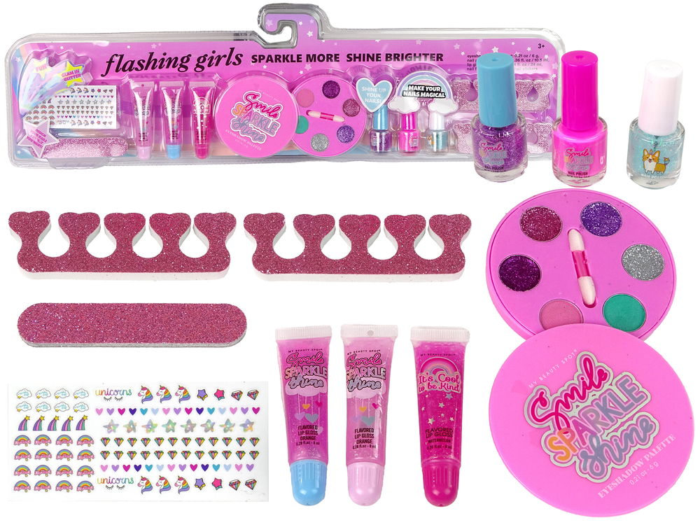 GetUSCart- Hot Focus Blitz&Glitz Kids Nail Polish Set for Girls - Water  Based Nail Polish with Press On Nails Glitter Nail Stickers and Adjustable  Rings, Scented, Quick-Dry, Peel Off, Fun and Creative