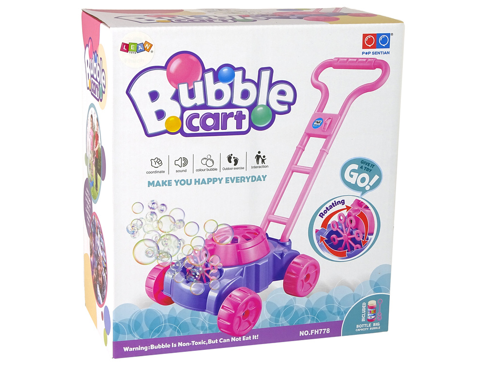 Mower Soap Bubble Machine Pink Soap Bubble Music Toys \ Bubbles