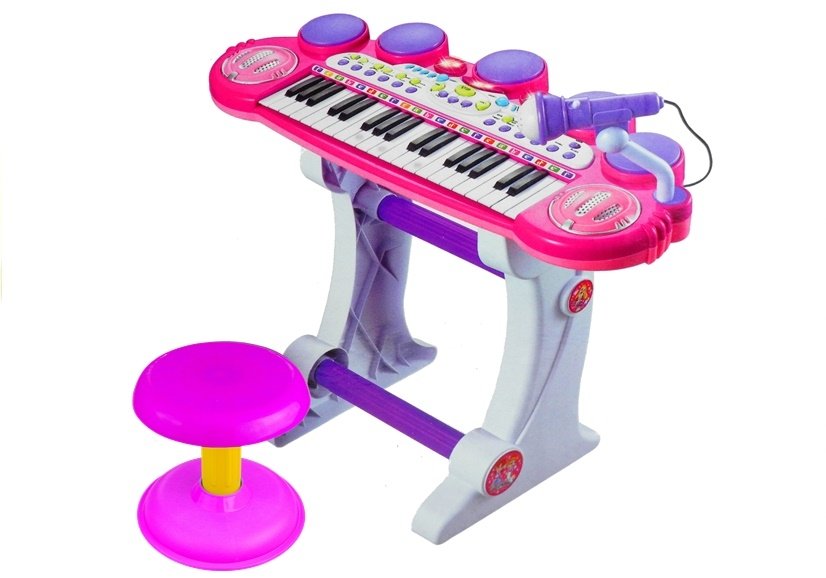 Organs Piano Microphone USB Ports Pink for little musican | Toys ...