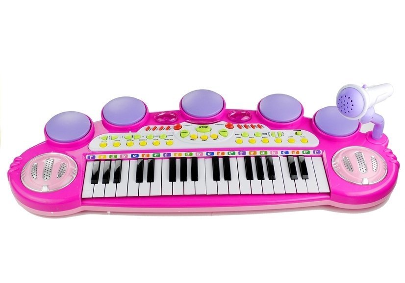 Organs Piano Microphone USB Ports Pink for little musican | Toys ...