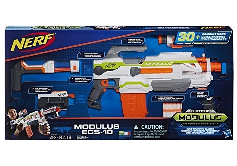 Pistol NERF Modulus ECS-10 N-Strike 10 Arrows Hasbro B1538 | Toys \ Guns