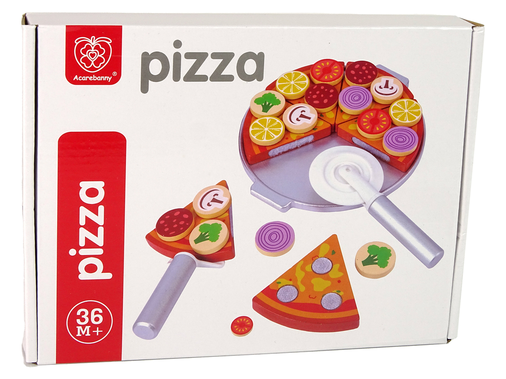 Pizza Set Wooden Jigsaw Puzzle Velcro Accessories | Toys \ Household ...