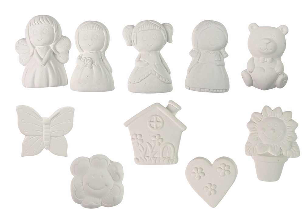 Plaster Paintable Figurines - Set of 3 – Make & Mend