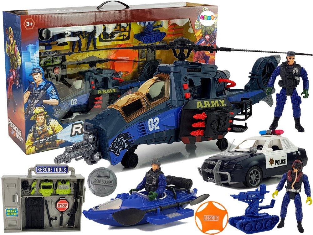 Police Helicopter Set Auto Police Boat Sound Weapon | Toys \ Vehicles sets |