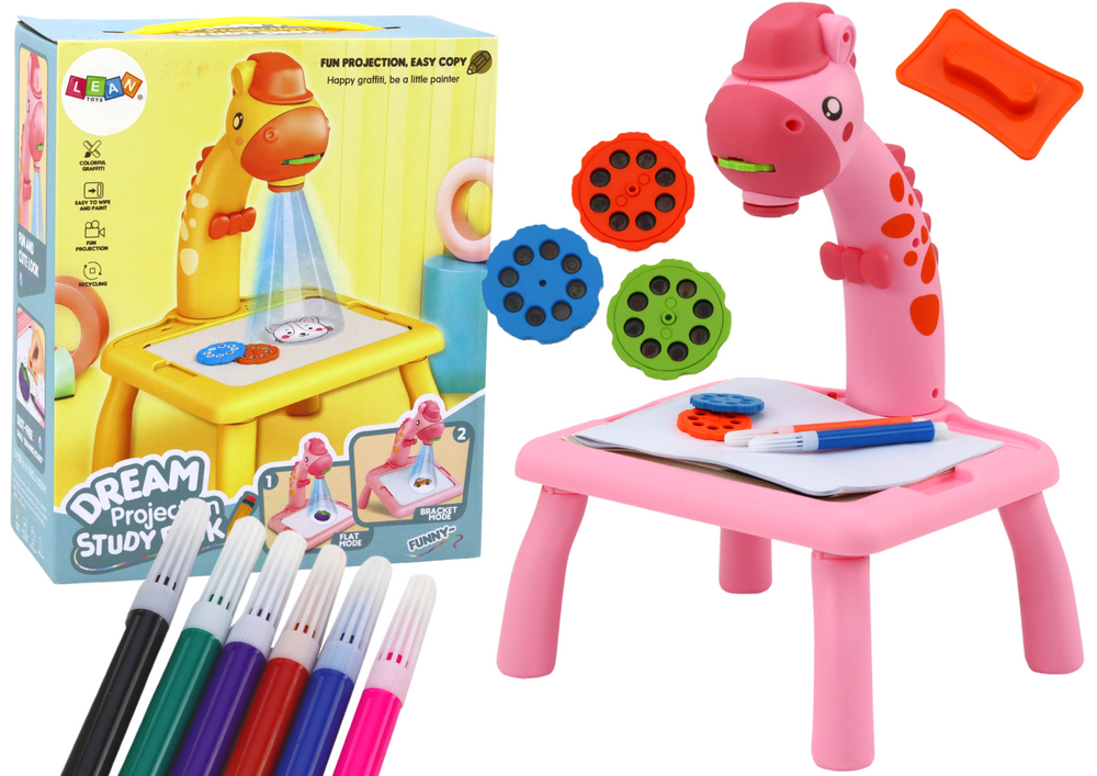 Projector Drawing Table Pink Giraffe Markers | Toys \ Projectors