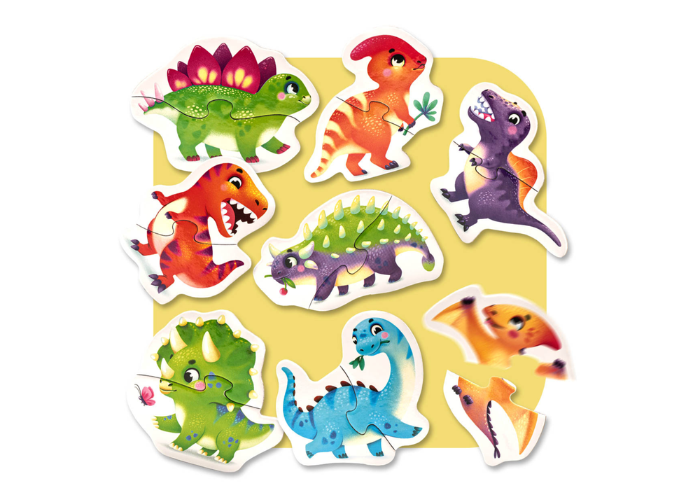 Dinosaur Party Favor Mini Slide Puzzles, 8 count – BirthdayDirect