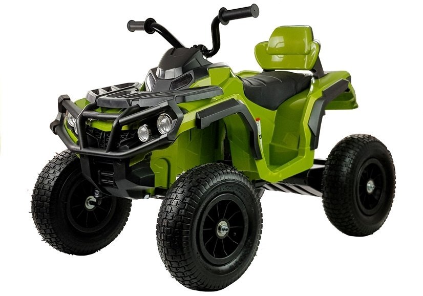 Quad BDM0906 Electric Ride On Vehicle Pumped Wheels Green Green