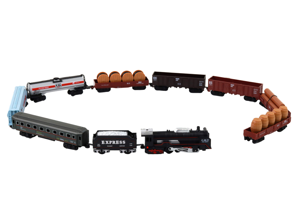 Railway King Set Including Locomotive & 9 Wagons 150 cm | Toys