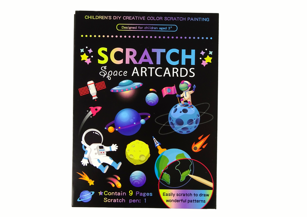 Scratch Coloring Book For Kids Outer Space | Toys \ Creative toys