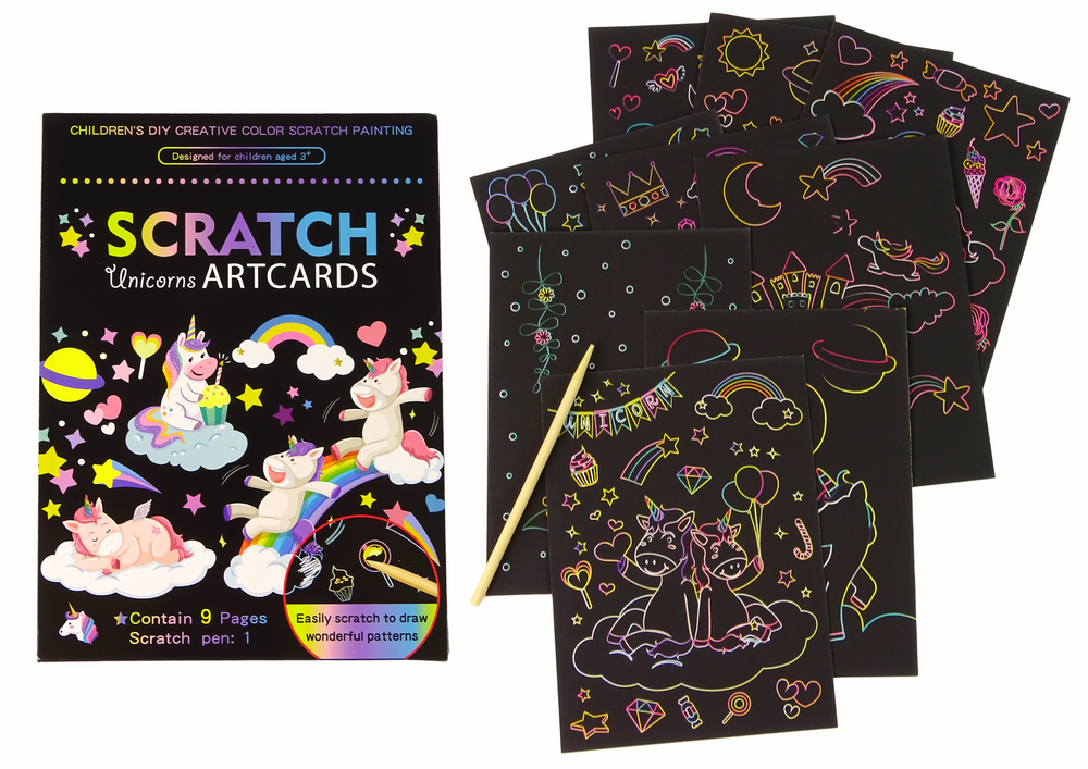 Scratch Coloring Book For Kids Unicorns, Toys \ Creative toys