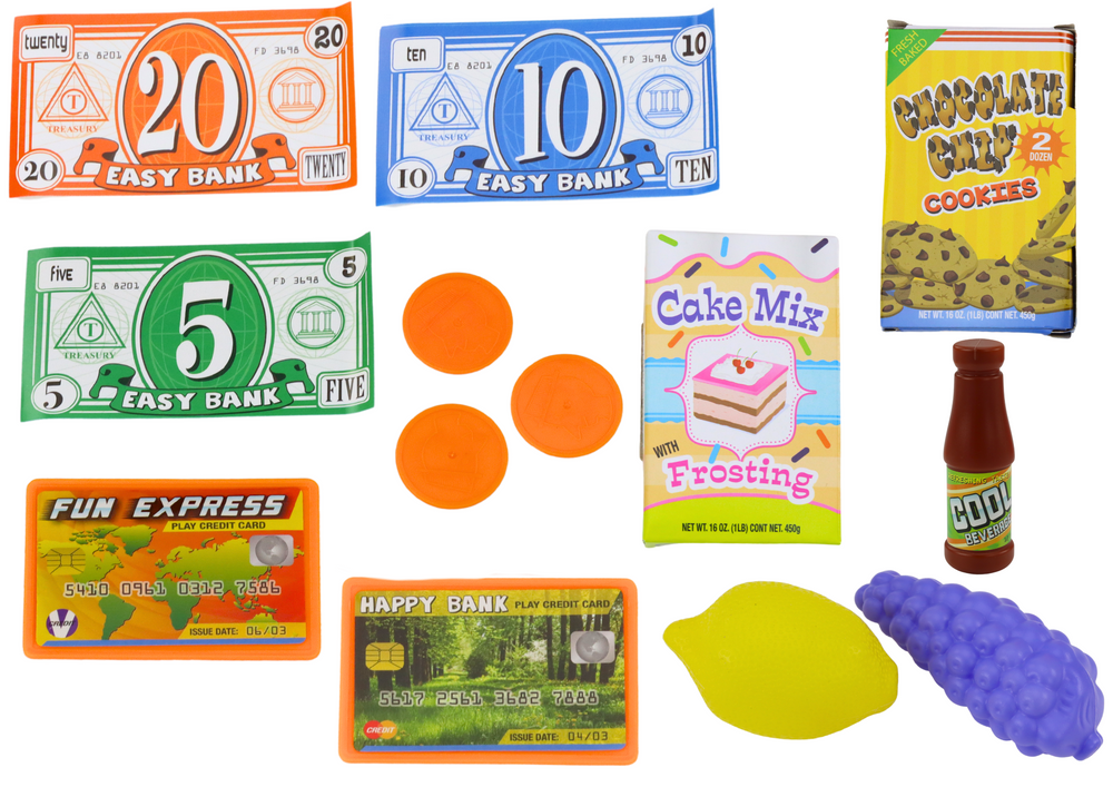 Set Donut Shop Confectionery Cash Register Microwave Toys \ Household