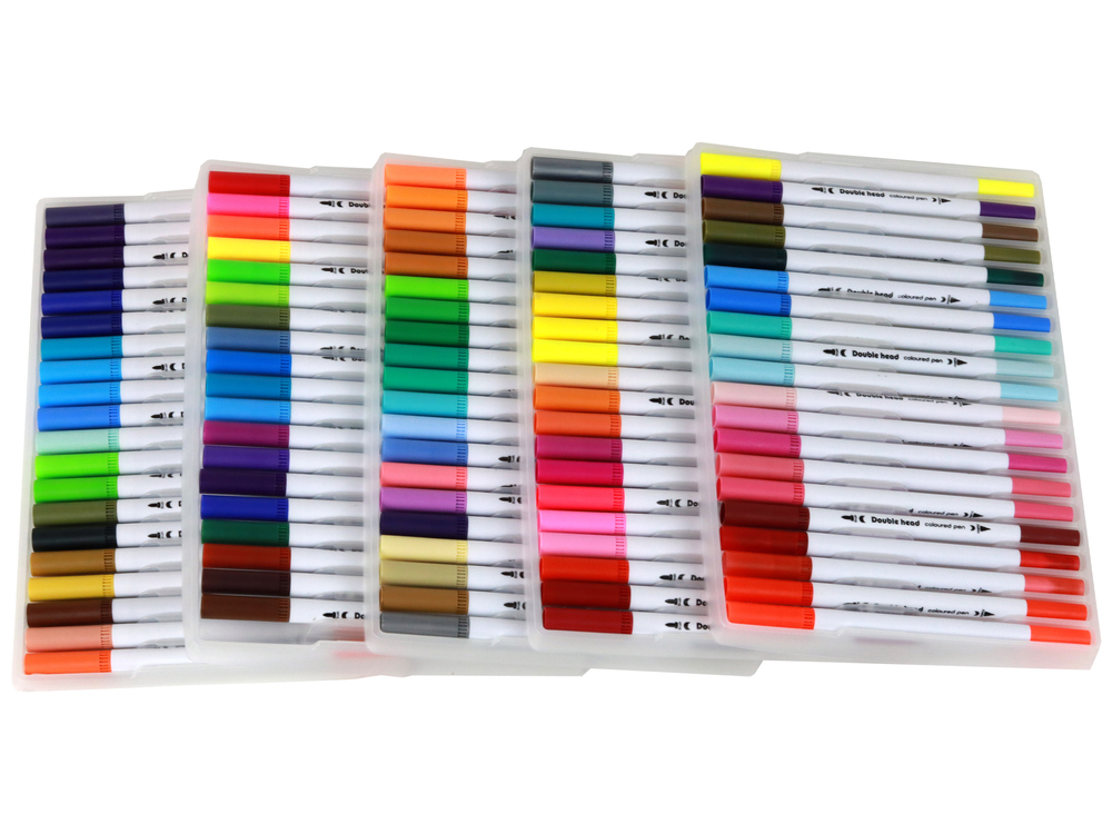 Magicfly 100 Colors Dual Tip Brush Marker Pens